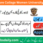 LCWU Jobs 2026 in Lahore – Apply Online for Treasurer (BPS-20) at Lahore College for Women University